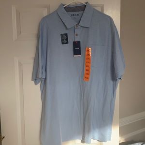 I of men’s XXL light blue golf shirt. New and never worn